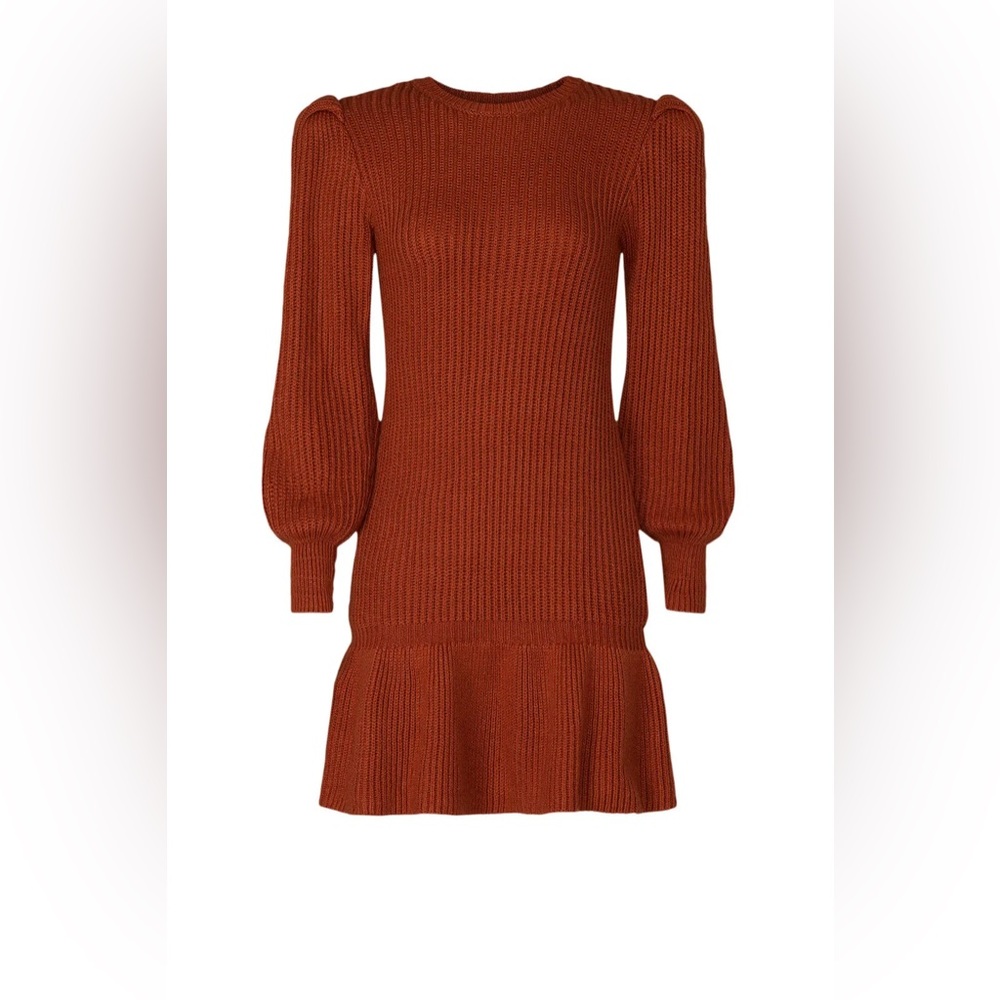 Love,Whit By Whitney Port Rust Sweater Dress Size Large